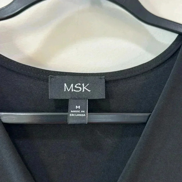 MSK Puff-Sleeve Belted Midi Dress Size M - Picture 8 of 13